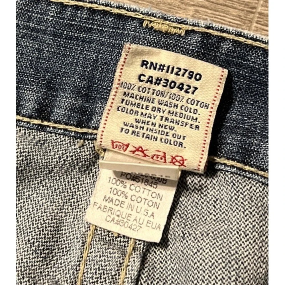 True Religion Men's Vintage Bobby Relaxed Fit Straight Leg LowRise Jean SZ 33x30